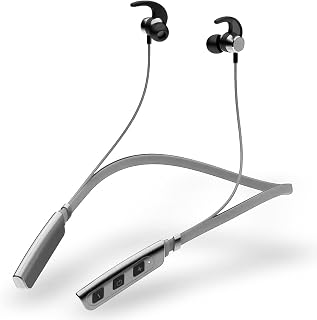 BUZZ Wireless Neckband Earphones with 50H Playtime, Bluetooth 5.0 In-Ear Headphones, Microwoofer Bass Boost, 10mm Graphene... Price In India