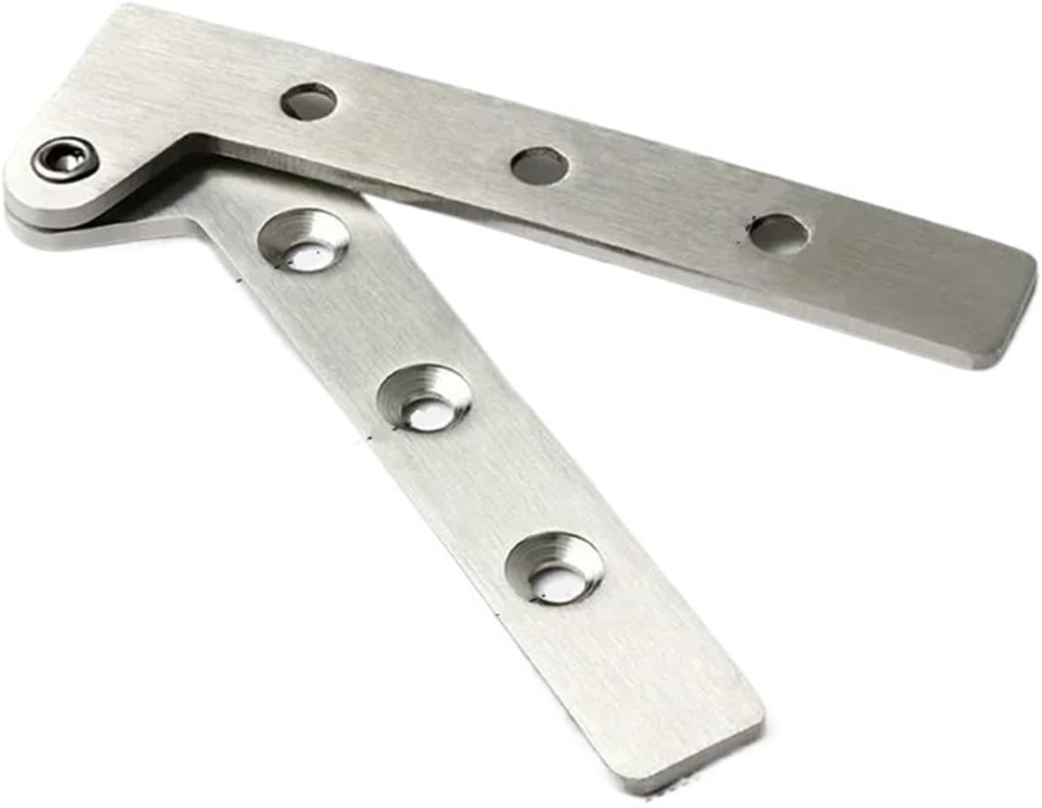 Ball Bearing Door Hinges Heavy Duty Hinges Chicken Beak Hinge Seven-Word Hidden Pivot Hinges Offset Knife Hinges Inset Door Stainless Steel 360 Degree Rotating Hinges(33mm x 100mm 7mm-1pcs)