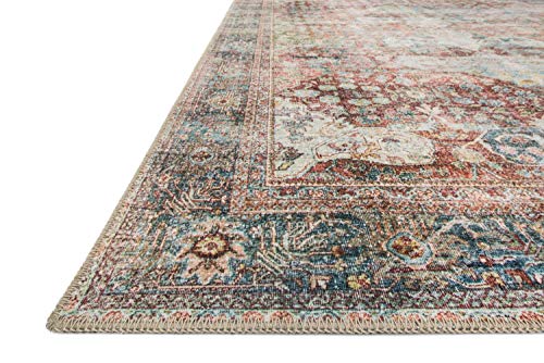 Loloi Ii Loren Collection Lq-14 Brick/Multi 2'-6" X 7'-6" Runner Rug #TOP3