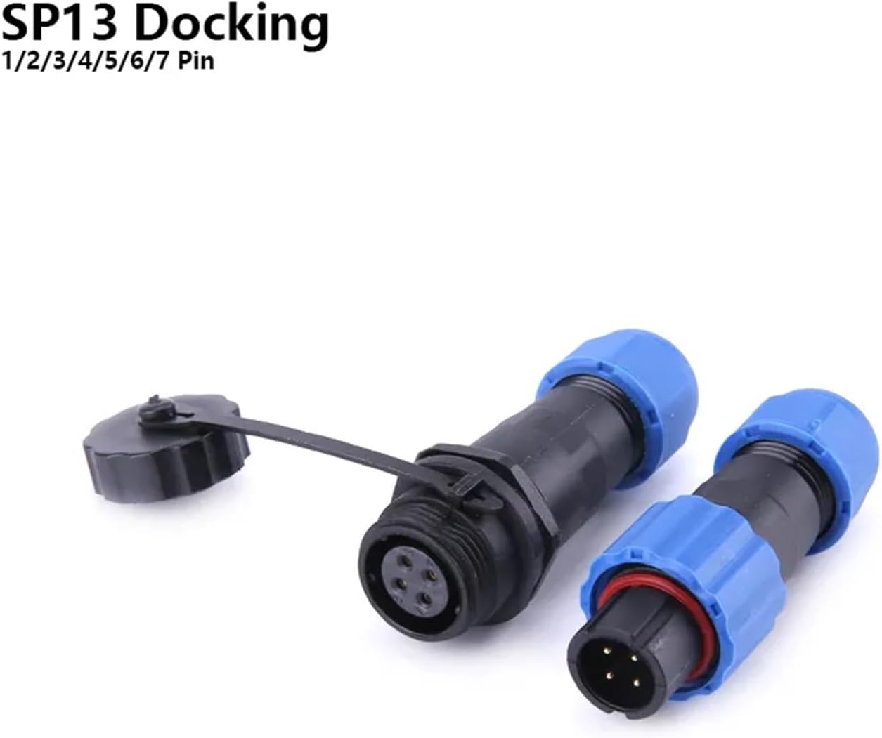 SP13 IP68 Waterproof and Socket 1/2/3/4/5/6/7/9P Docking Station Aviation Connector Panel mounting Wire and Cable Connector Aviation(SP13-9D)