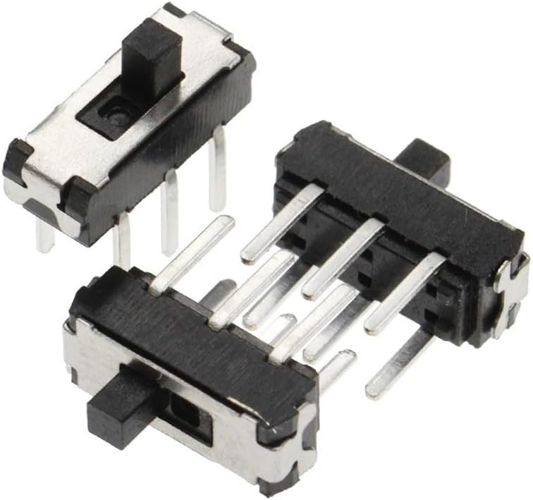 100PCS MSS22D18 Miniature DIP Slide Switch 2P2T 6Pin Handle High 2MM for DVD Switch