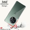 TheGiftKart Crystal Clear Back Cover Case for OnePlus 11 5G | 360 Degree Protection | Shock Proof Design | Transparent Back Cover Case for OnePlus 11 5G (PC & TPU, Transparent Bumper) gallery image