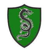 Chinese Dragon Crest Coat of Arms Embroidered Premium Patch DIY Iron-on or Sew-on Decorative Badge E