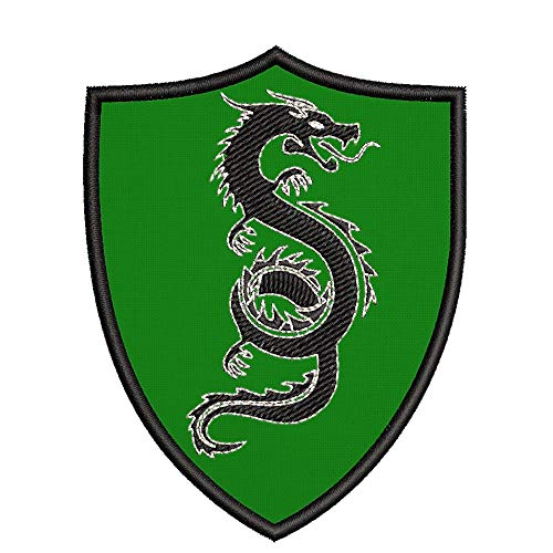 Chinese Dragon Crest Coat Of Arms Embroidered Premium Patch Diy Iron-On Or Sew-On Decorative Badge Emblem Vacation Souvenir Travel Gear Clothes Appliques #TOP18