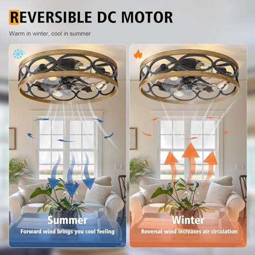 G-Safava 20 Inch Ceiling Fans With Lights And Remote thumb #5