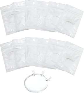 Luckycivia 12 Pcs Silicone Lash Pad Grafted False Easy Fan Lash Pad, Eyelash Silicone Holder Pad, Eyelash Supplies for Beginners Make Fans Blooming Easy Volume Lashes Pallet Tools