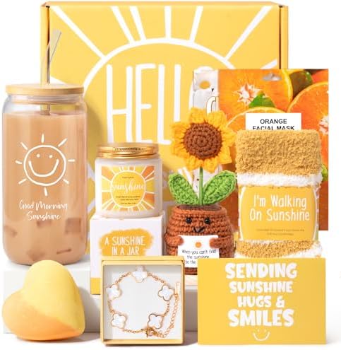 Gift Baskets for Women, 9pcs Unique Happy Birthday Gifts for Wome...