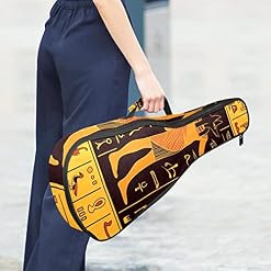 Sac à dos pour ukulélé rétro égyptiens hiéroglyphes égyptiens imperméable Oxford avec bretelles réglables - Les Beatles, Paul McCartney, John Lennon, RIngo Starr, George Harrison Sac à dos pour ukulélé rétro égyptiens hiéroglyphes égyptiens imperméable Oxford avec bretelles réglables – Image 6