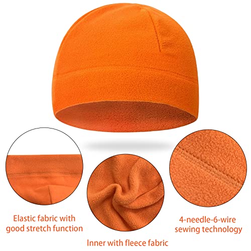 Halloween Thanksgiving Beanie Hunting Hat Orange Hunter Hat Fits Under Motorcycle Helmets For Men For Cold Weather Waterproof And Windproof #TOP1
