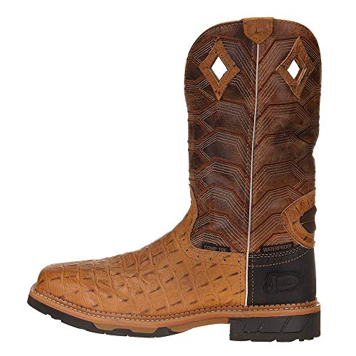 Justin Men's Derrickman Western Work Boot Composite Toe Camel 9 D(M) US3