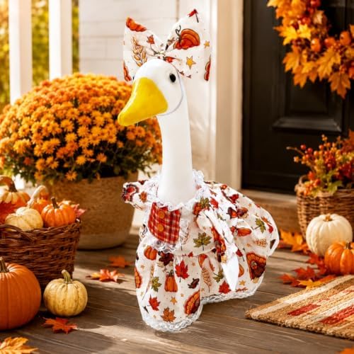 Outdoor Goose Outfits for Porch Goose, 23inch Goose Clothes Decoration(Thanksgiving) — 사진 3
