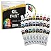 U.S. Art Supply Professional 24 Color Set of Art Oil Paint in 12ml Tubes - Rich Vivid Colors for Artists, Students, Beginners - Canvas Portrait Paintings