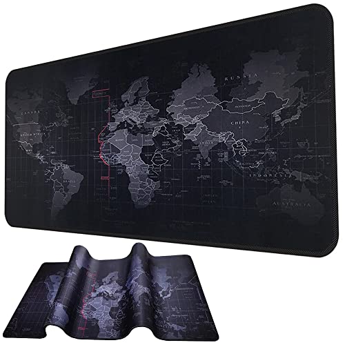 Alfombrilla de Ratón Gaming Mapa Mundi - 800 x 300 mm, Antideslizante, Impermeable y con Bordes Reforzados. El Complemento Ideal para su Ratón, Teclado, Ordenador Portátil - Mouse Pad XXL. - imagen 6