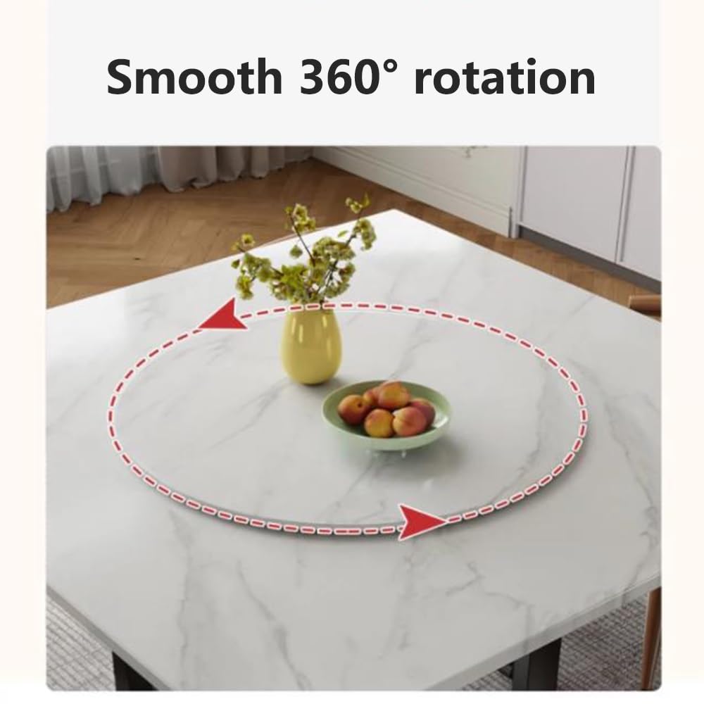 Duża 91 cm drewniana obrotowa taca do serwowania Lazy Susan, gładka obrotowa płyta na stół jadalny, 6 dostępnych kolorów (orzech włoski 90 cm) idealna na imprezy i spotkania