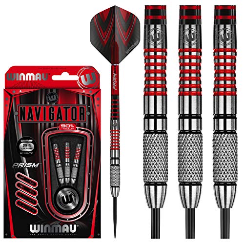 WINMAU Navigator 21g Tungsten Darts with Prism Flights and Shafts (Stems)