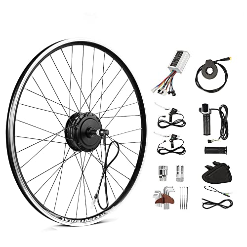 SEASON 26 Zoll E-Bike Umbausatz 36V250W Heckmotor für E-Bike Freilauf 6/7/8/9 Gang, mit LED Anzeige, Twist Drosseln