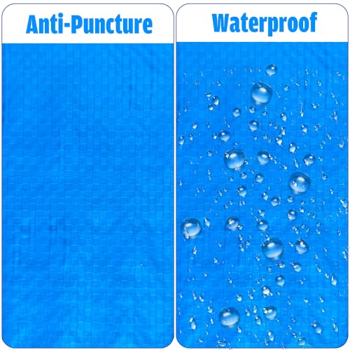 Junhui Poolunterlage Rechteckig Pool, Pool Grundtuch, Pool Schwimmbecken Matte Bodenmatte, Wasserdicht Pool Bodenplane, Pool Bodenschutz für Rechteckig Frame Pool, 338x239cm