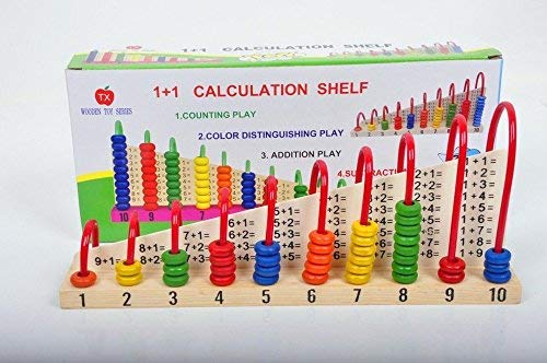 Homies International, Wooden Calculation Shelf for Learning Counting Addition Subtraction Mathematical Functions, Kids Ages 3+ Years, Multi-Color - Image 4 thumbnail