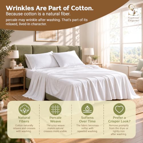 SUPREME ELEGANCE Full Sheet Set - 100% Organic Cotton Sheets Set, Soft Gray by SUPREME ELEGANCE - Used condition - Image 6