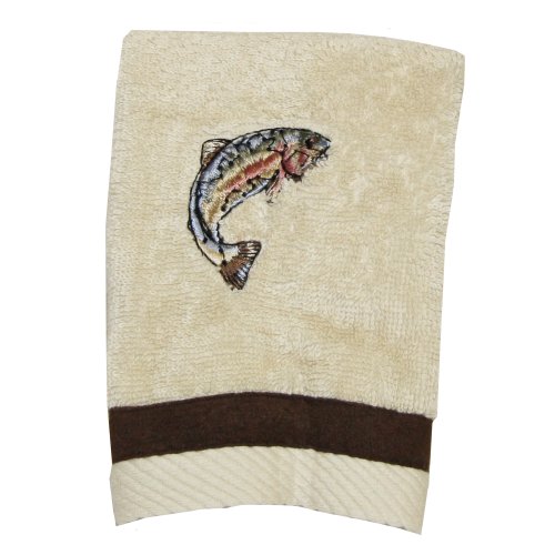 Bacova Guild Born to Fish Fingertip towel