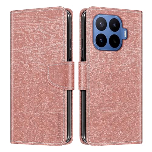 Shantime ���U�[���z�P�[�X Xiaomi 17T Pro �Ƃ̌݊������� �J���t���蒠�^ �J�[�h���[ �}�O�l�b�g�� �S�ʕی�V�F��(���[�Y�S�[���h)