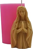 Vista 6 de Jesucristo Dios Vela perfumada Cemento Perfumado Yeso Resina Artesanías Silicona Molde