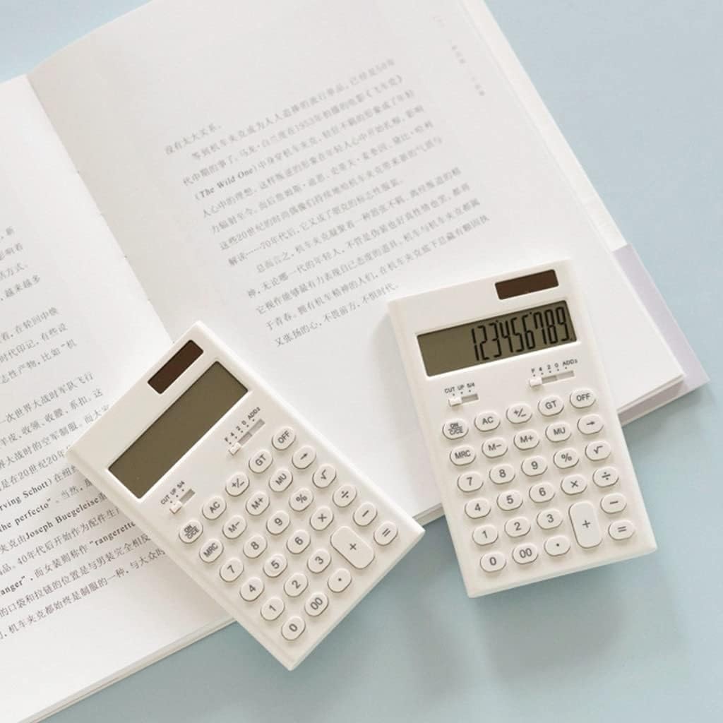 Calcolatrice per Ufficio Calcolatrice di Base Portatile Calcolatrice Solare Elettronica Tascabile Portatile Forniture for L'apprendimento degli Studenti Scuola
