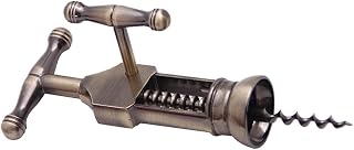 LIGIGWASH Sacacorchos Vino Profesional de Aleación de Zinc Resistente con Diseño Ergonómico Multifuncional para Abrir Botellas y Cervezas Incluye Destapador y Caja Blanca Color Marrón