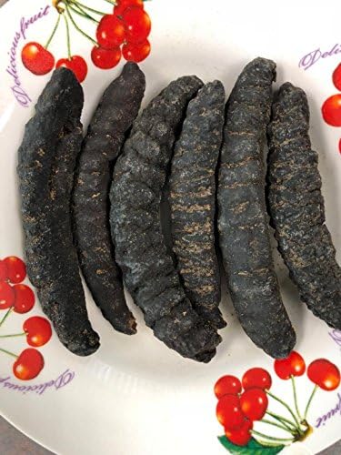 Black Tiger Tail Sea Cucumber -Wild Caught ,Dried Natural -8 oz( 黑龙尾参，野生拥捞，自然晒干）