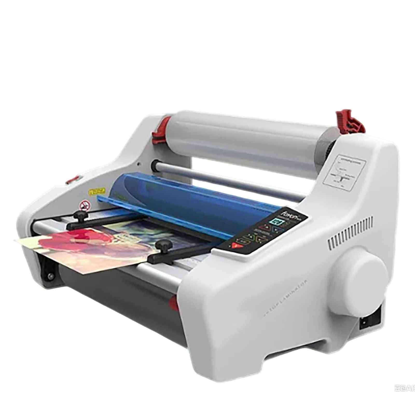 Automatyczna laminator rolkowy na zimno i gorąco, laminator termiczny 34 cm z podajnikiem papieru, laminator foliowy A3/A4 z prędkością 150 cm/min, do użytku komercyjnego w szkolnym biurze