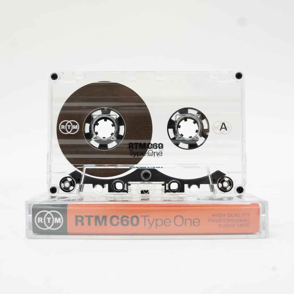 RTM C60 | Type One 60 Minute Blank Music Cassettes | Ideal for Audio Recording | Studio Quality | Pack of 3 Cassettes