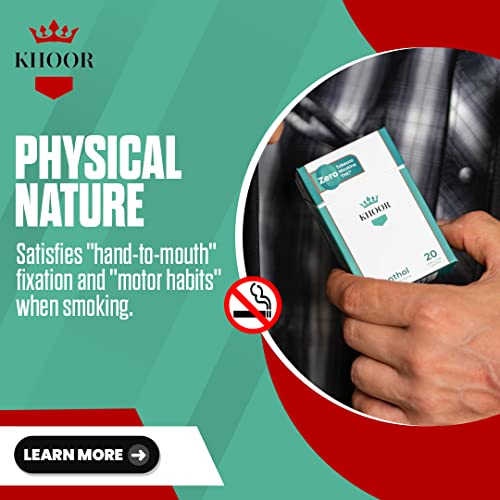 KHOOR Herbal Cigarettes Combo Pack - 2 Original & 2 Menthol Flavors - Tobacco-Free and Nicotine-Free - Non Addictive Alternative - Nicotine Cigarette Substitute - 80 Smokes (4 Packs)