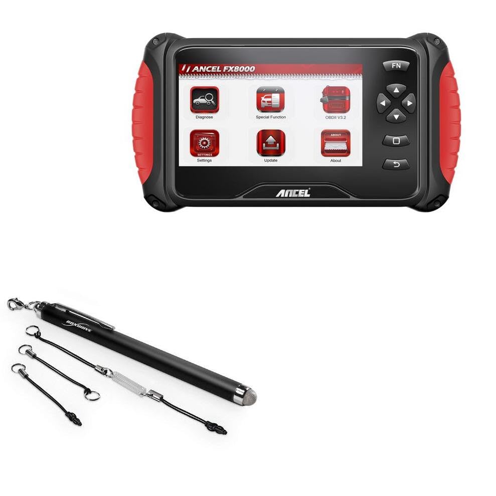 BoxWave Stylus Pen Compatible with Ancel FX8000 (9.8 in) - EverTouch Capacitive Stylus, Fiber Tip Capacitive Stylus Pen - Jet Black