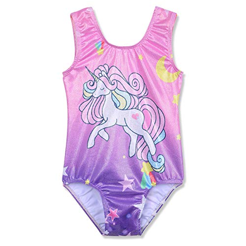 XFGIRLS Gymnastics Leotard for Girls Ballet Practice Outfit Swimsuit 3-12T