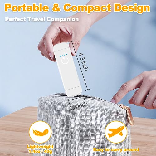 HIONXMGA Book Reading Light,Silent Touch Book Lamp for Reading in Bed,Rechargeable Clip on Booklight with 3 Amber Colors & Precise Dimming for Night Reading,Best Gift for Book Lovers,Kids,White - Thumbnail 5