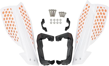 Amazon Co Jp Qun Qun 22mm Motocrossハンドガードハンドッグガード汚れ自転車ピットバイクatvクワッドfc Fc Tx Fx Fx Te Fe Suzuki Rm Rmz Rmx Drz Color White Orange 車 バイク