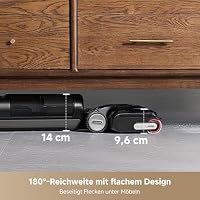 dreame H12 Pro FlexReach Nass- und Trockensauger, Flaches 180°-Design, Trocknung in 5 Minuten, 18.000 Pa Saugkraft, 90 °C Heißwäsche, Doppel-Kantenreinigung, Reinigung in 50 Minuten – Ansicht 2