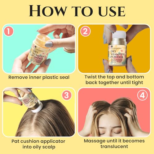 image for Nuva Botanicals Non Aerosol Dry Shampoo Powder with Biotin - Lavender 