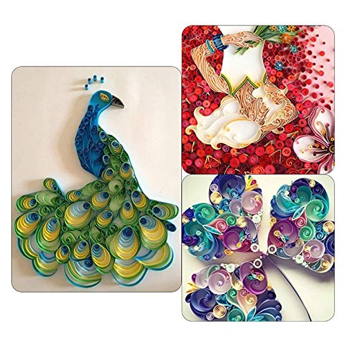 Bloepum Paper Quilling Kits 45 Colors 900 Strips Quilling Art Paper DIY Craft with Tools for Gift and DIY Home Decoration