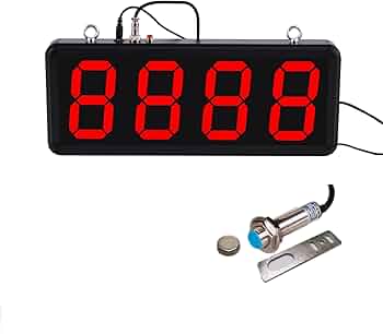 Digital LED Counter With Laser Sensor - 4 Inch Display Counts Up To 9999 For People, Products & More-862769
