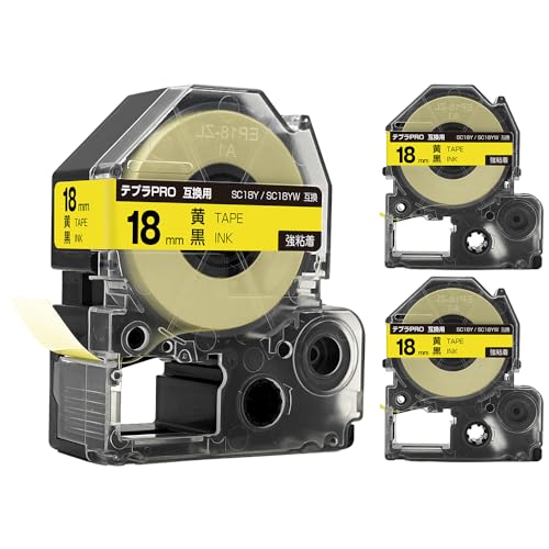 �L���O�W���p �e�v�� PRO SC18Y SC18YW 18mm ���e�[�v ������ ���S�� 3�Z�b�g �݊��e�[�v �e�v��PRO�p �e�[�v�J�[�g���b�W SR-R7900P SR-R980 SR970 SR950 SR930 SR920 SR910 SR90