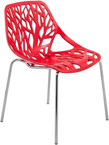 Miniatura 21 de LeisureMod Juego de 4 sillas de comedor modernas con patas cromadas - Sillas de comedor contemporáneas con estilo Menta,Negro