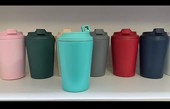 Thermos Café or Tea - Thermos Coffee Cup to Go, Thermal Tumbler with Cold and Heat Maintenance 4-6 Hrs, Stainless Steel Thermal Cup BPA Free, Coffee Cup to Go, Durable Thermal Tumbler