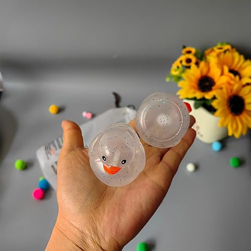 Miniatura 4 de Juguetes de pato de goma para el baño de niños y niñas, patos amarillos chirriantes y flotadores, patos amarillos a granel, patos jeep, baby shower,