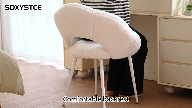 Sillón Plegable Teddy Plush Blanco miniatura 7