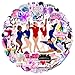 Gymnastics Stickers, 50PCS Sports Graffiti Pack Waterproof Vinyl Decals for Water Bottles Cup Laptop Mobile Phone Skateboard (Gymnastics)