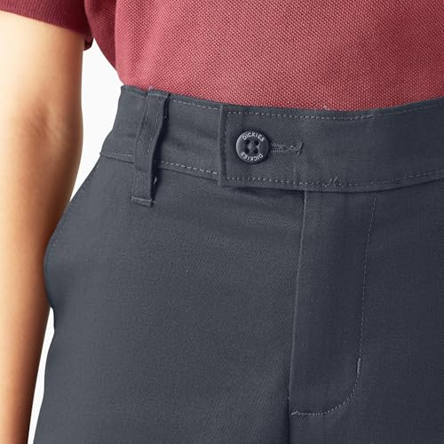 Image of Dickies Kids Girls 7-16 Stretch Slim Straight Pant, Dark Navy, 12