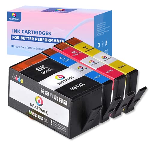 NEXTPAGE Compatible 934 935 Ink cartridges Replacement for HP 934XL 935XL Work with HP Officejet Pro 6830 6230 6815 6835 6812 6820 6220 Printers