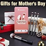 BEAKEY Makeup Brushes Set, Professional Foundation Eyeshadow Concealer Blush Powder Bronzer Applicator, 2 Blender Sponge with Beauty Paper Case - Image 2