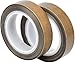 WEKON 2pcs Cinta de Teflón, Cinta Sellado Térmico, Cinta Adhesiva Resistente a Alta Temperatura, Tela Adhesiva Alta Temperatura 13MM de Ancho 10M de Longitud Grosor 0.13MM para Temperatura -100-260℃